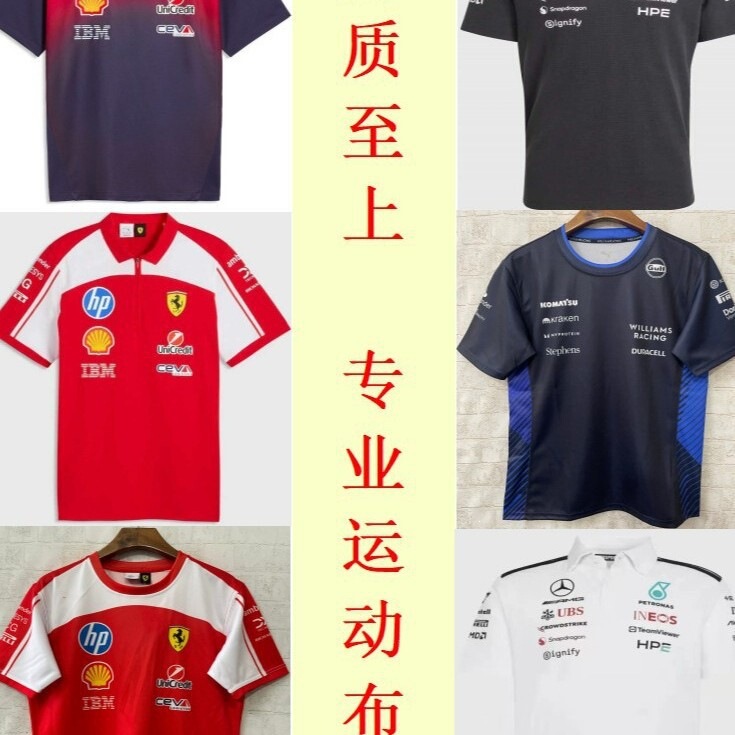 2627 Cross-Border F1 Racing Motorcycle Riding Round Neck Short Sleeve T-Shirt Off-Road Ferrari Mercedes 2627 Cross-Border F1 Racing Motorcycle Riding Round Neck Short Sleeve T-Shirt Off-Road Ferrari Mercedes