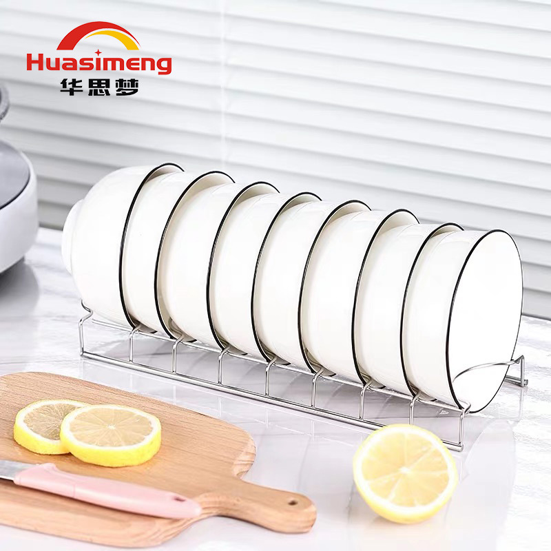 Disinfection cabinet built-in dish rack kitchen supplies stainless steel table top single-layer drain dish rack storage rack