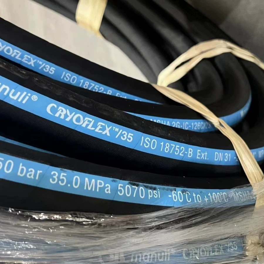 Трубопроводы Manuli для экстремально низких температур, трубопроводы для горячего масла, высокотемпературные высоконапорные трубопроводные сборки со стальной оплеткой, полный ассортимент моделей, высокая термостойкость