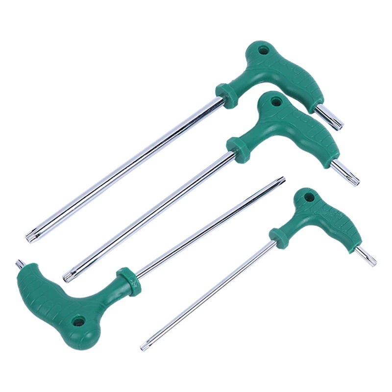 Поставка Т-образный шестигранный ключ с двойной головкой с подкладкой Резиновая ручка Ручка шестигранного ключа 7 костыль с плоской головкой
