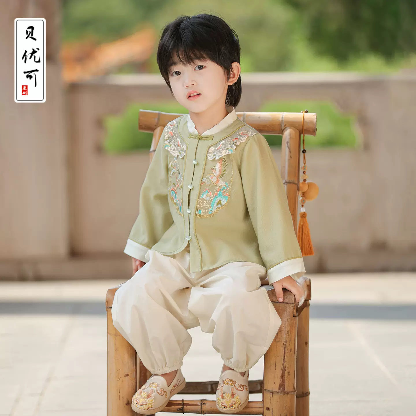 2025年秋款新品男童女童套装中国风古风古装汉服刺绣23197+23199