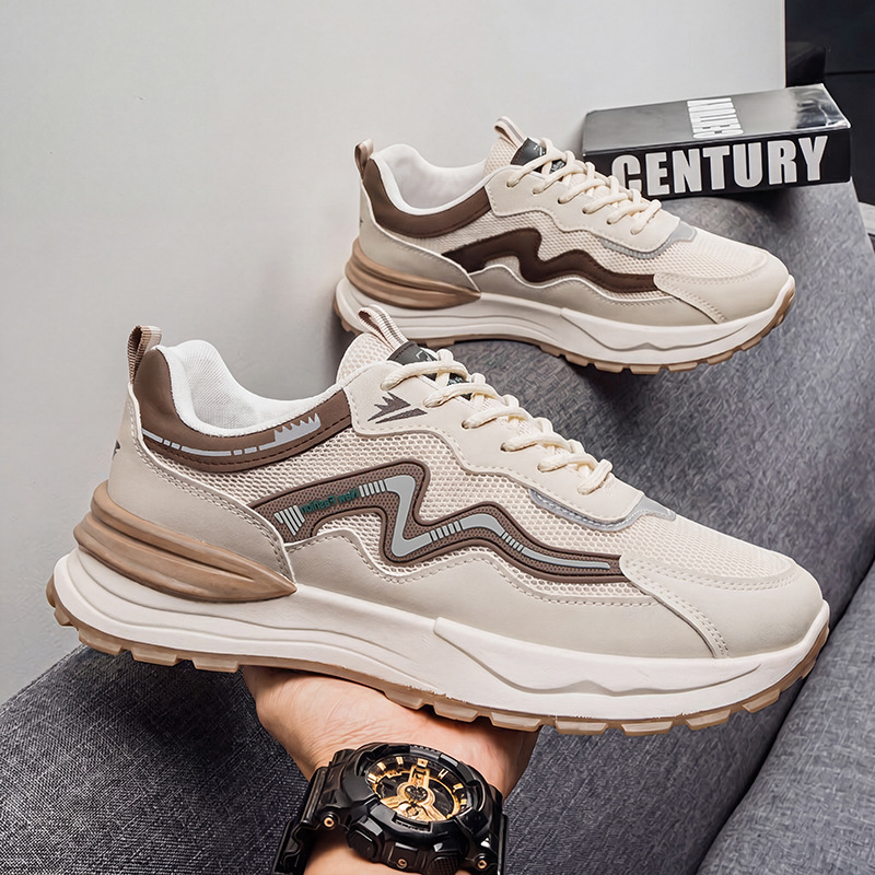 En verano, 2026, las nuevas zapatillas deportivas casuales masculinas son resistentes al desgaste y las zapatillas de correr de gama baja están de moda.