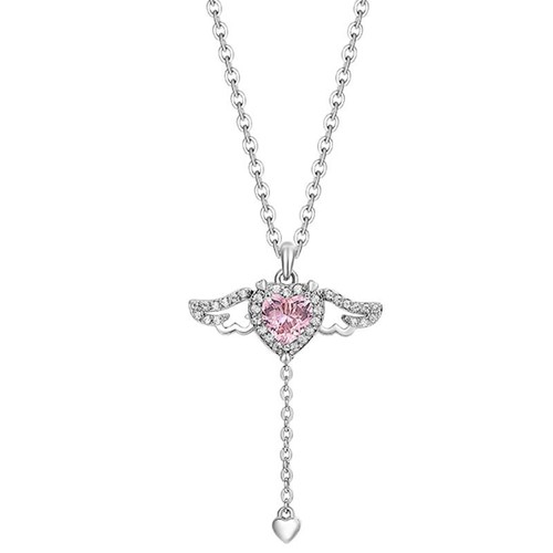 Cupid Love Necklace for Women Light Luxury Niche Temperament Sweet Versatile Design Clavicle Chain Advanced Pendant