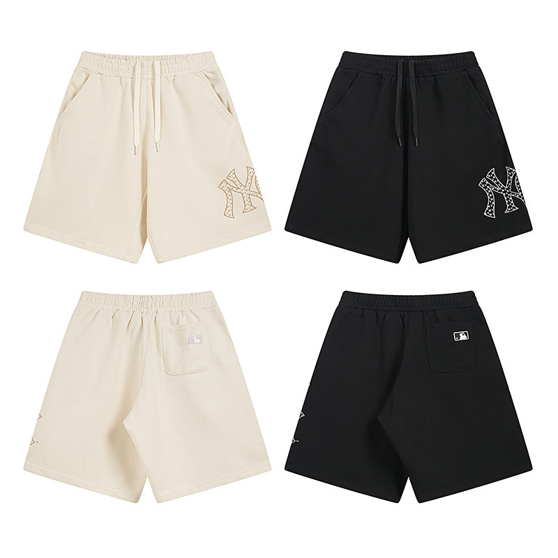 Foreign Trade Trendy Brand Mlb Summer New Logo Print Loose-Fitting Unisex Couple Style Comfortable Simple Five-Point Shorts