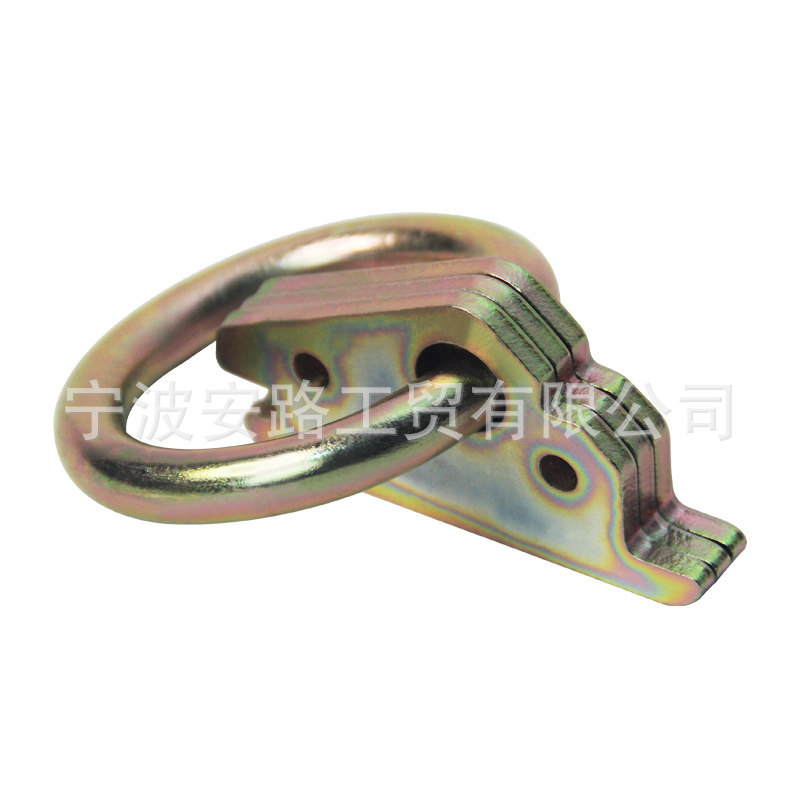 环扣彩锌 三片式带圆环扣 轨道配件五金扣 固定环扣 量大从优