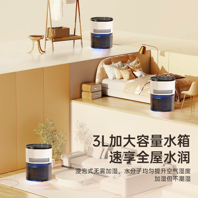 [クロスボーダー] USB無霧加湿器家庭用リビングルームの大容量に水を加える蒸発式加湿器メーカーの卸売り|undefined