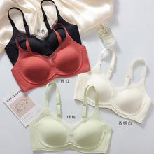 2468无痕提拉聚拢内衣黑科技软支撑半固定式轻薄舒适内杯文胸外贸