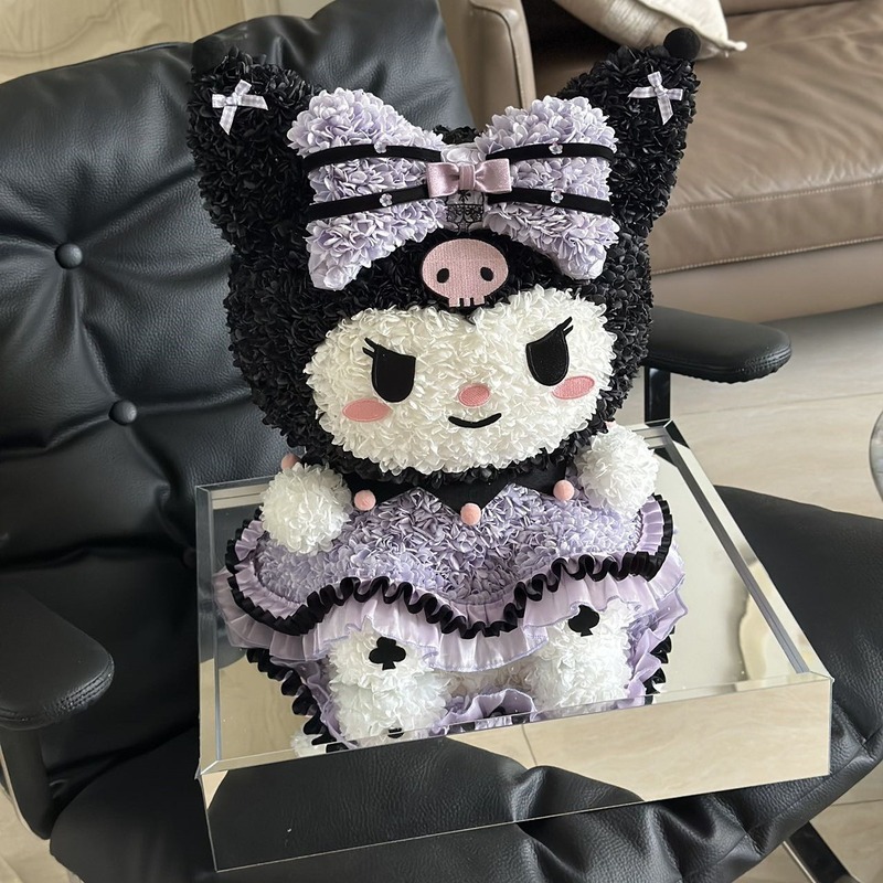 バレンタインデー永生花クロミかわいいアクリル真花置物七夕は彼女の誕生日プレゼント卸売りをします。|undefined