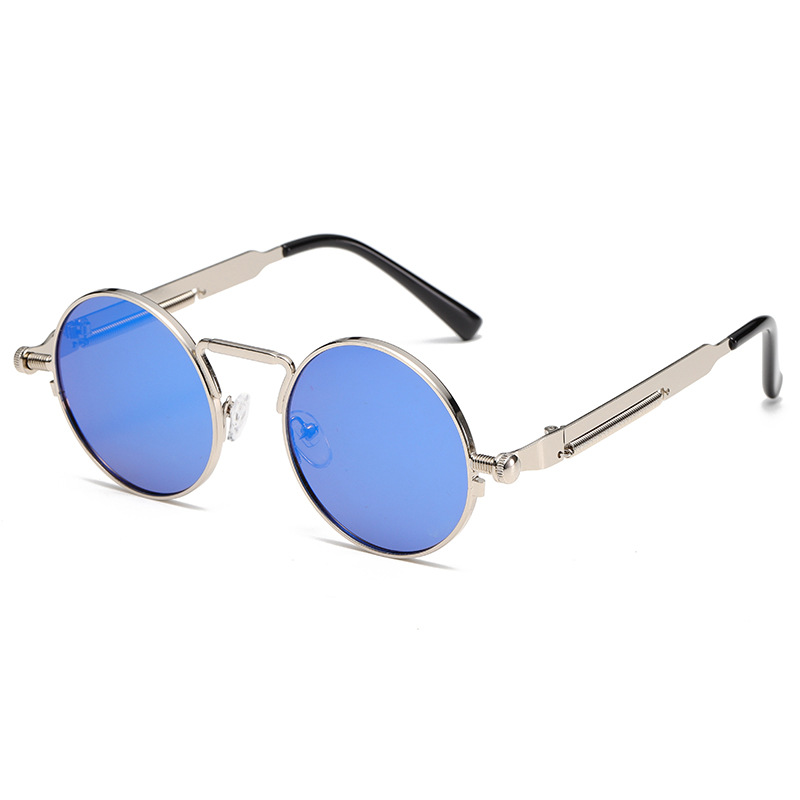 Silver frame ice blue tablets