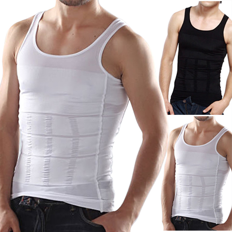 Cross-Border Men's Shapewear, Body Shaping Vest, Waist and Abdominal Control Sports Bra, Belly Reduction, Beer Belly Compression Garment