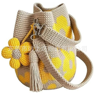 �羳Handmade Crochet Flower Tote�ֹ��h���������ذ�