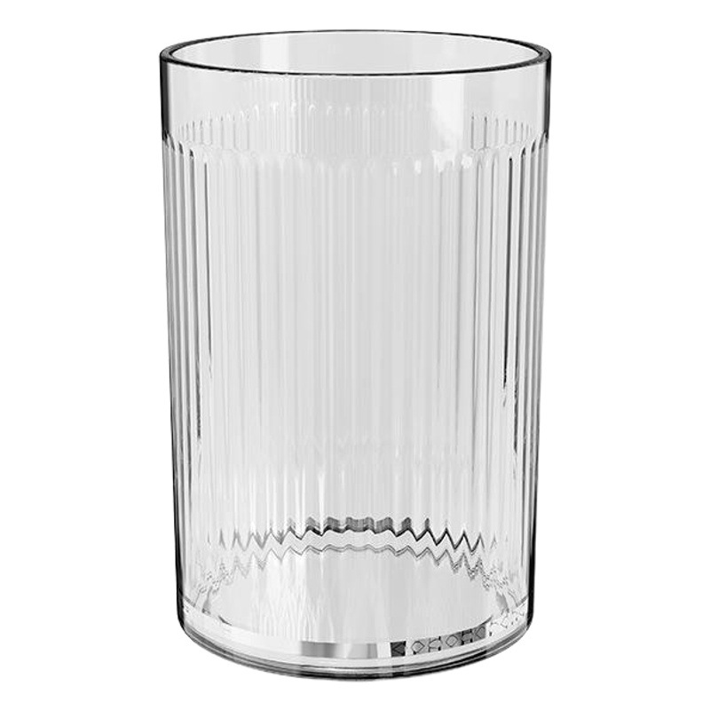 Luz de lujo estilo enjuague bucal taza de cepillo de dientes de alto aspecto taza hogar par lavado taza baño simple transparente PET cepillo de dientes taza