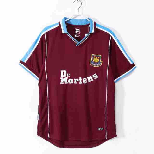 Dr. Martens x Fila x West Ham United Retro 1999/01 Home Jersey Claret and Blue