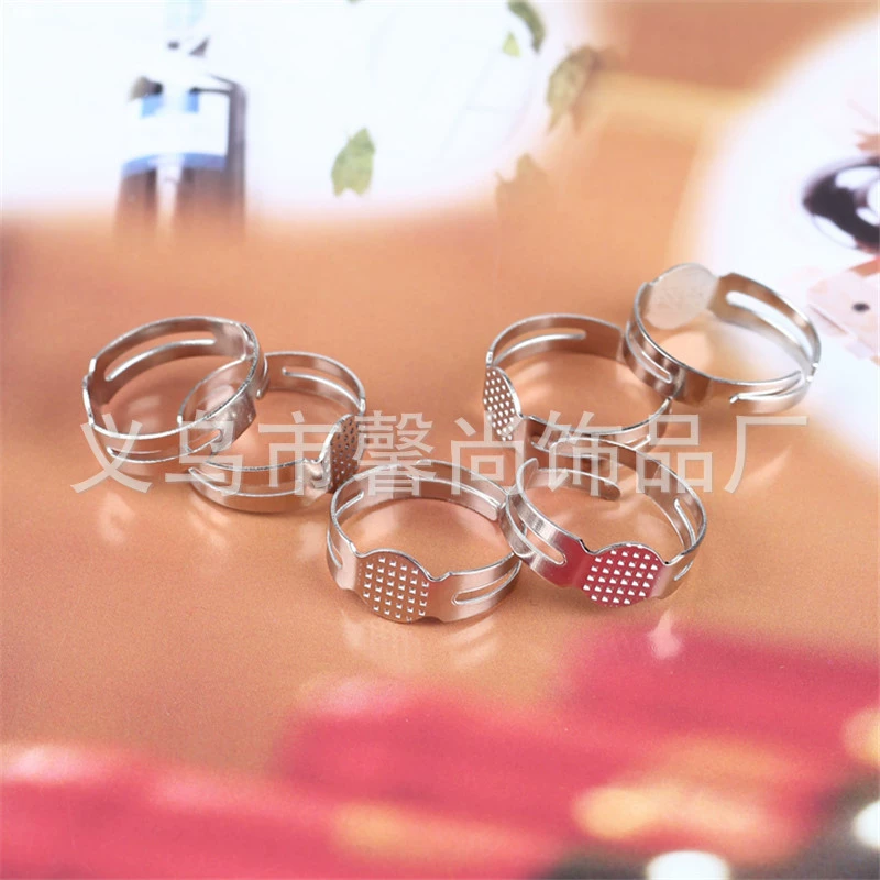 Завод прямой держатель кольца плоское дно держатель кольца Никелированный Ретро держатель кольца