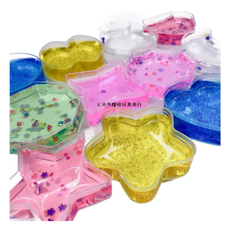 Двенадцать созвездий пенящегося клея 24 в высокой проницаемости M клей сверкающий с добавлением пенящегося клея Кристалл грязи любовная слизь оптом