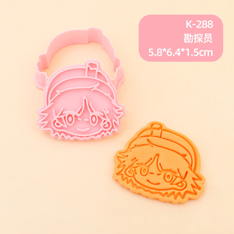 Juego de Moldes para Galletas 3D Personajes de Anime de Plástico para Repostería image 59