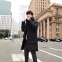 男士大码新款中长款棉衣