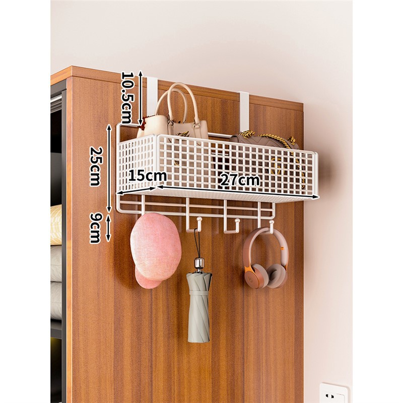 흰색 단층 중형 후크(캐비닛 측면 모델)