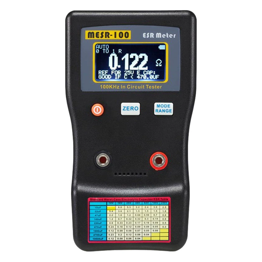 Crystal Research профессиональный измеритель емкости ESR Измеритель сопротивления Высокоточный емкостный тестер внутреннего сопротивления MESR-100 оптовая продажа с фабрики