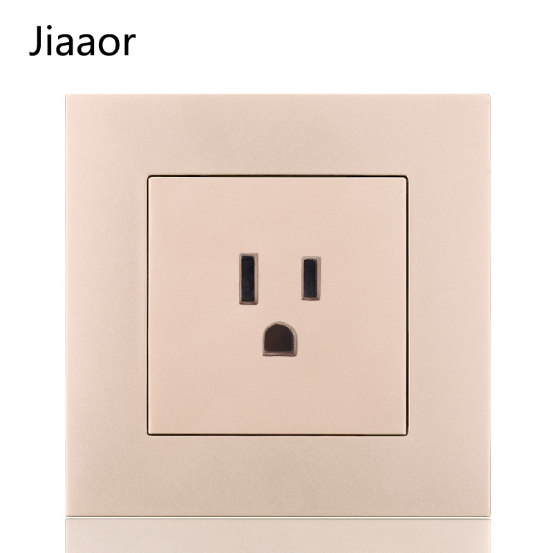 15A US-style socket panel, US standard power outlet, model 86, flush-mounted, Japanese-style three-hole American power outlet, US specification