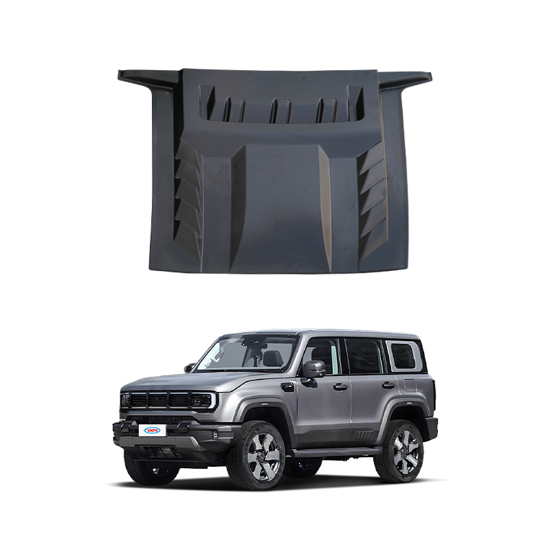 Aplicable 24 Beijing BJ40 cubierta de la cubierta de la máquina del automóvil modificación cubierta de la cubierta de la máquina del motor anti-grava cubierta especial de la cubierta de la máquina del guerrero negro