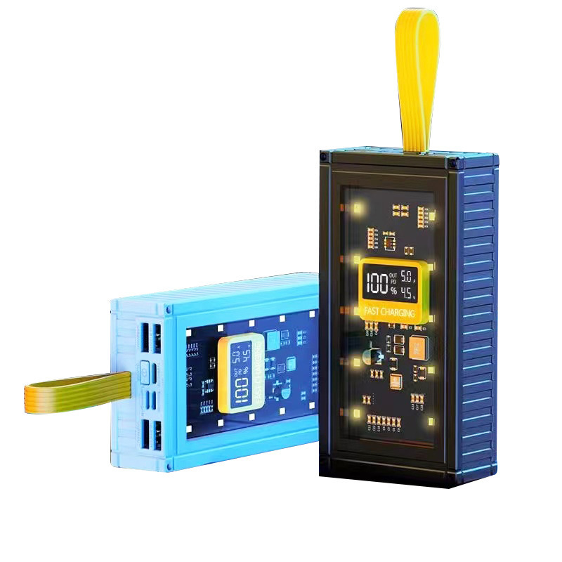 Fuente de alimentación de carga rápida de 66W pantalla digital de carga inalámbrica móvil de carga rápida portátil al aire libre de gran capacidad en stock