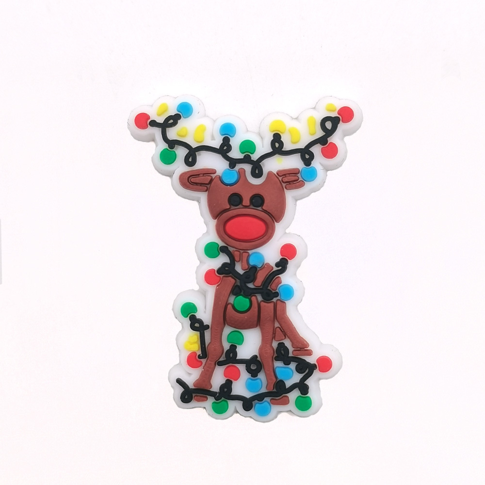 Nuevos zapatos de Navidad flor zapatos de playa con hebilla decorativa