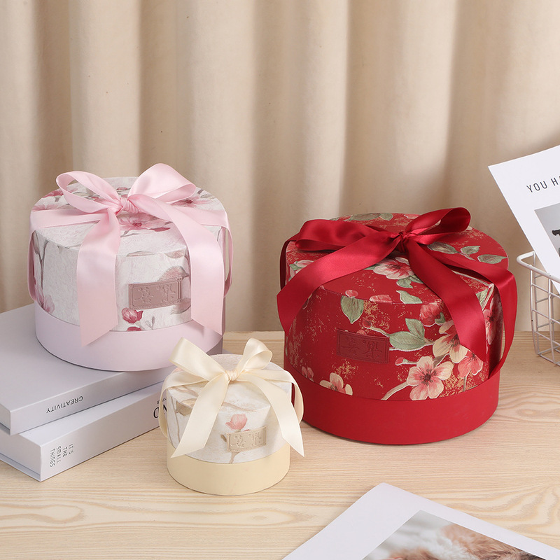 新しい円筒形のお土産シュガーボックス結婚式ポータブルギフトボックスフリップハッピーキャンディボックス誕生日ギフトボックス卸売|undefined