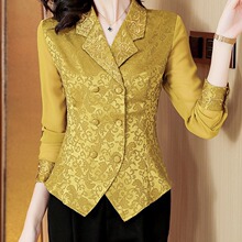 真丝衬衫女长袖春秋新款衬衣别致修身显瘦小衫法式缎面洋气质上衣