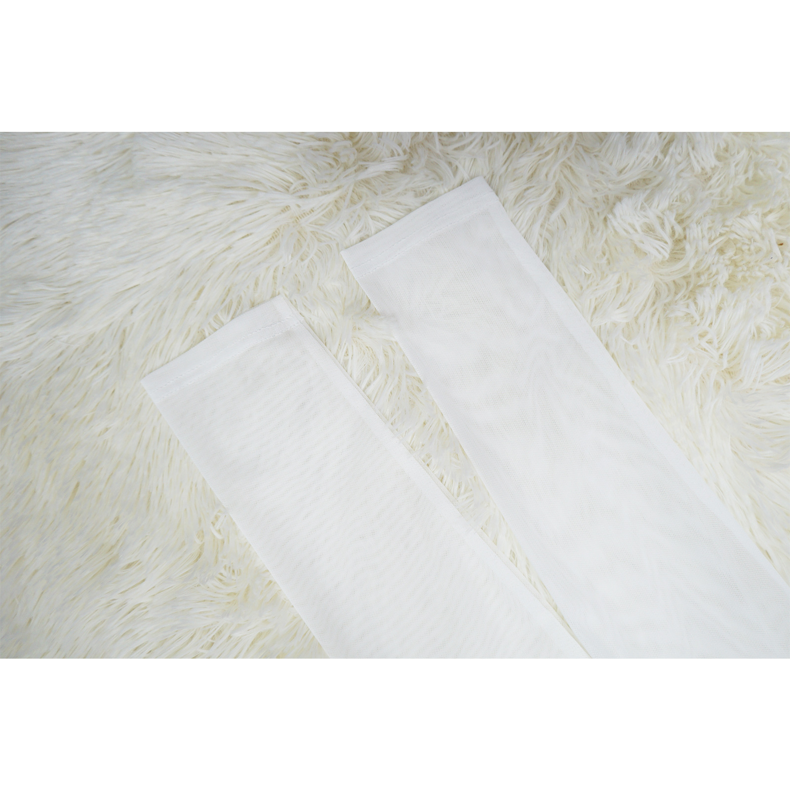 Women Mesh Stitching See-through Patch Waist Dress 12 Women Mesh Stitching See-through Patch Waist Dress