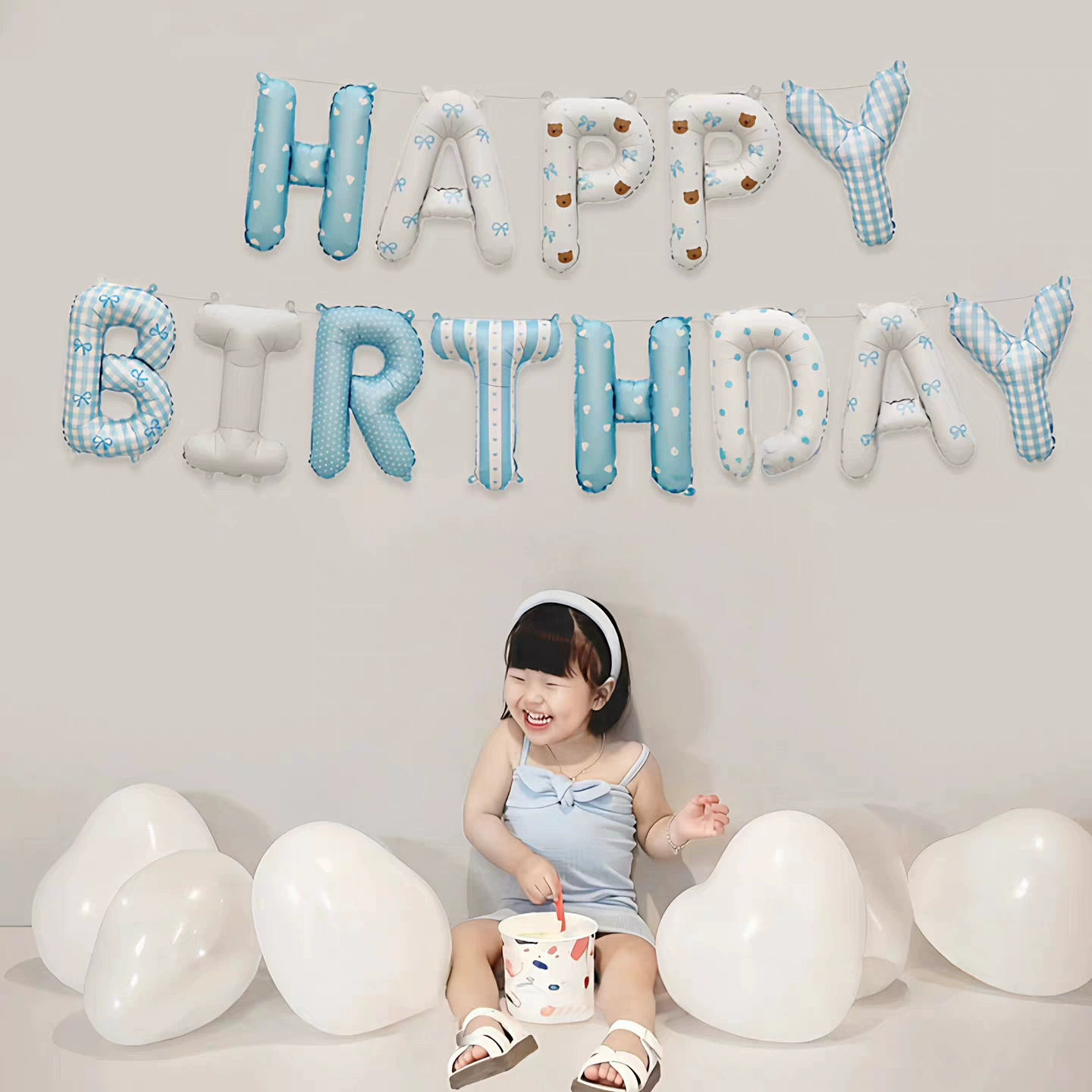 Fresh cloth, atmospheric balloon for party, flowered