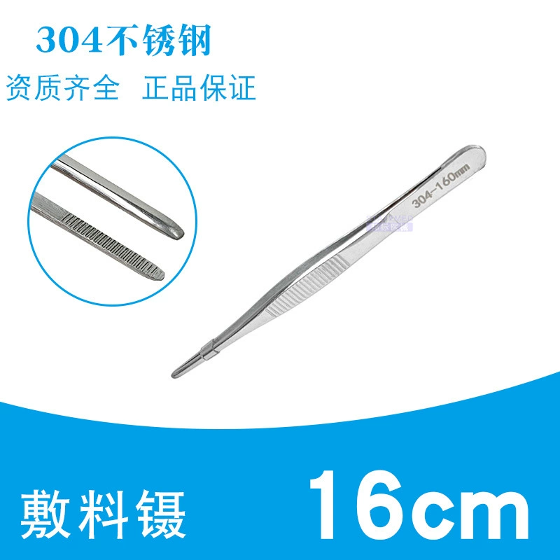 Tweezers stainless steel, scalloped headband handmade