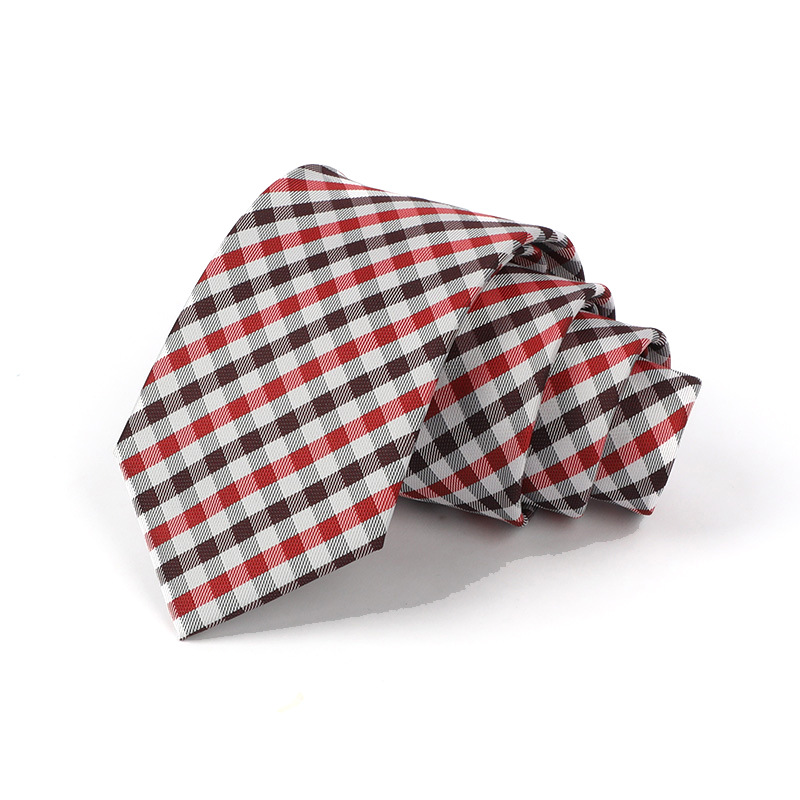 Corbata de hombre jacquard bordado 8CM poliéster seda corbata tejida hombre sentido superior l corbata logo diseño y producción