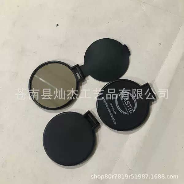 Small round mirror advertising mirror plastic mirror makeup mirror single mirror