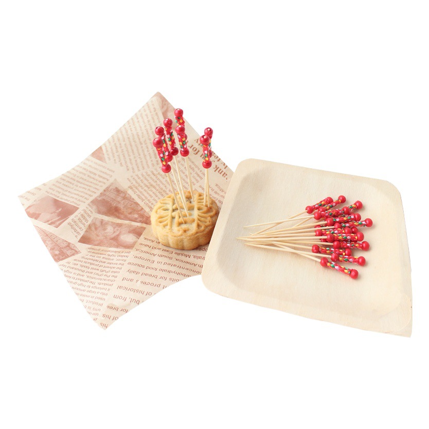 Palillos de Bambú Desechables para Frutas 12cm 100 Unidades/Paquete, Biodegradables image 1