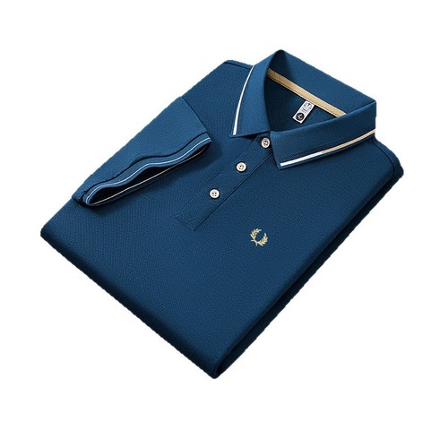 High-end Business Short Sleeve Summer Polo Shirt with Manly Embroidery, Short Sleeve Polo Wholesale, Breathable