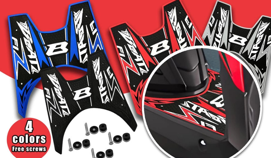 Suitable for Honda Beat Fi Esp V1 Honda Scooter Modified Anti-Slip Foot Mat Factory Wholesale