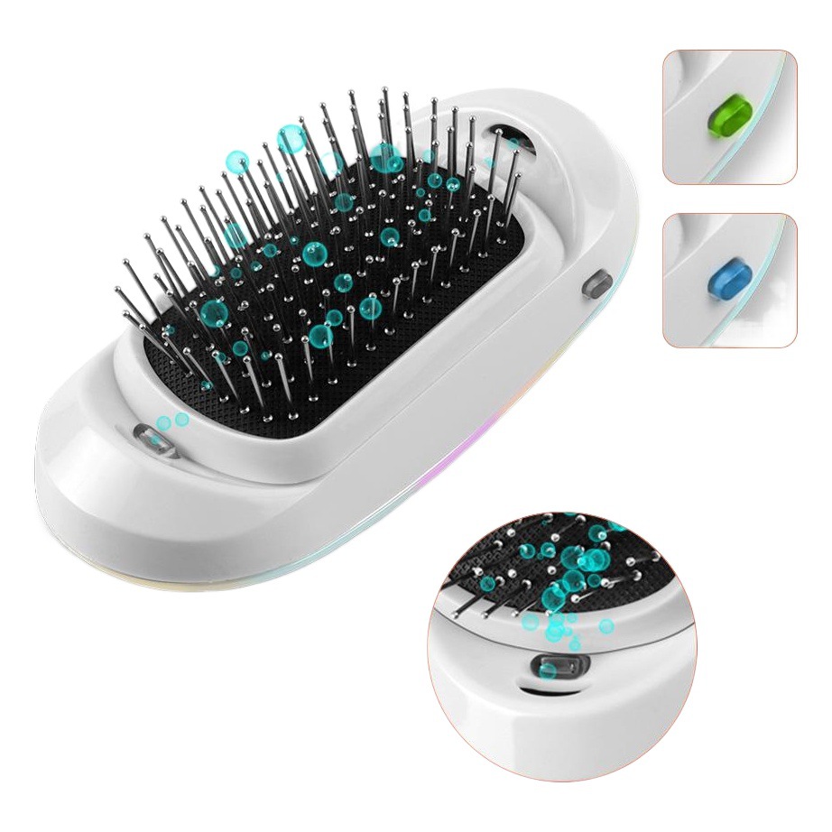 Transfronteriza de segunda generación de iones negativos pelo recto masaje peine plancha de pelo recto peluquería batería seca