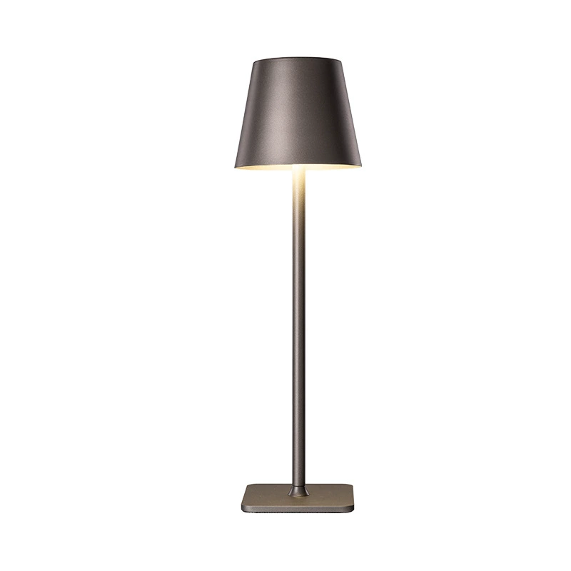 Table lamp modern creative lantern, touch-charge bedside night light, metal/plastic shade