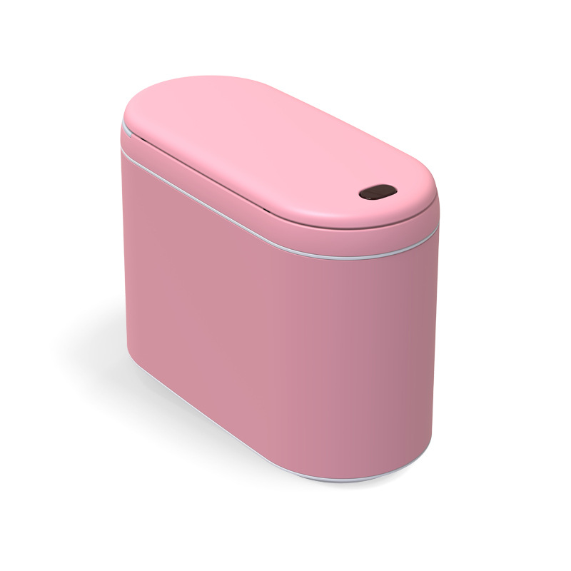 Bote de basura de escritorio inteligente 2L pequeño mini bote de basura de inducción tocador bote de basura de almacenamiento