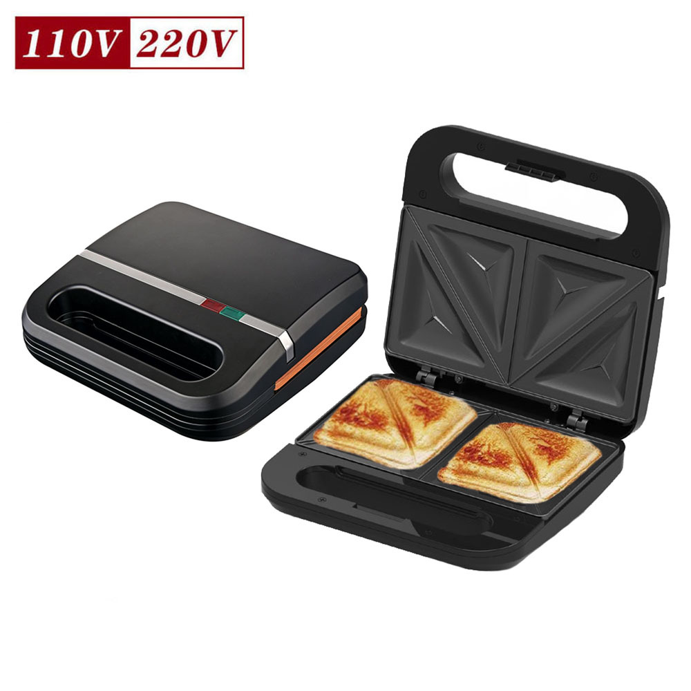 Fábrica al por mayor 110V máquina de sándwich nuevo tipo de desayuno casero máquina de waffles galletas