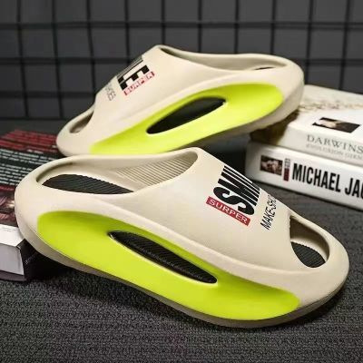 Summer painted EVA slipper men's outdoor trendy soft-soled beach coconut sandals for men