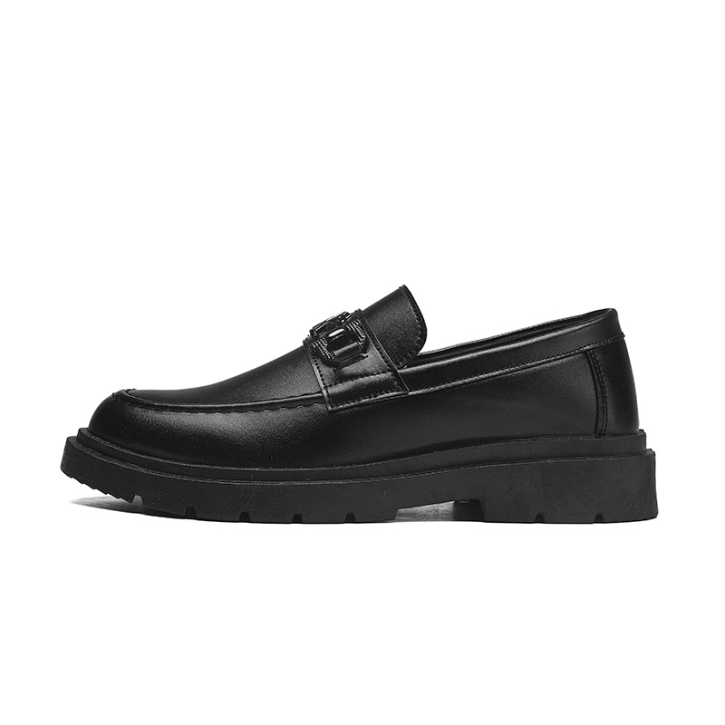 Otoño nuevo retro británico negocios zapatos de cuero suave inferior cómodo pelo estilista zapatos de moda transpirable punta redonda zapatos casuales de los hombres image 6