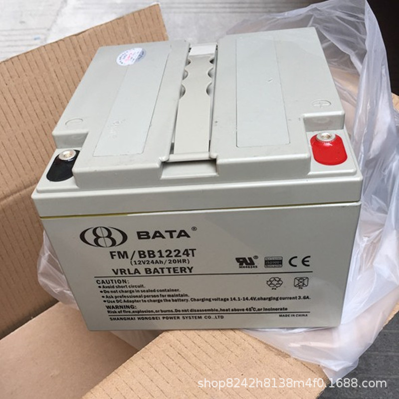 鸿贝蓄电池FM/BB12100T 12V100AH免维护铅酸蓄电池 UPS直流屏备用