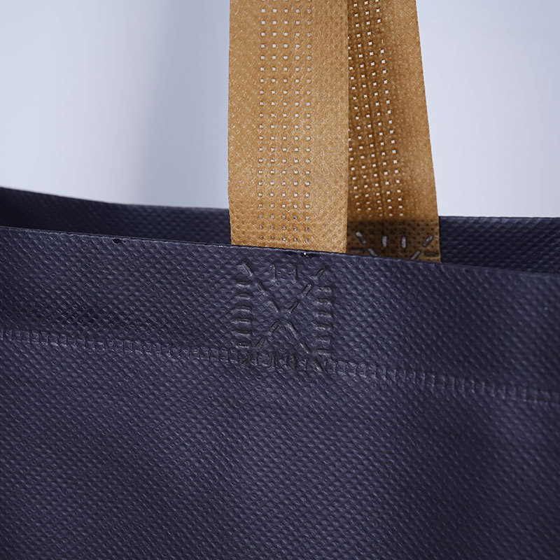 Exposición publicitaria bolsa de mano no tejida instituciones de capacitación bolsa de protección ambiental logotipo de impresión bolsa de película no tejida fija