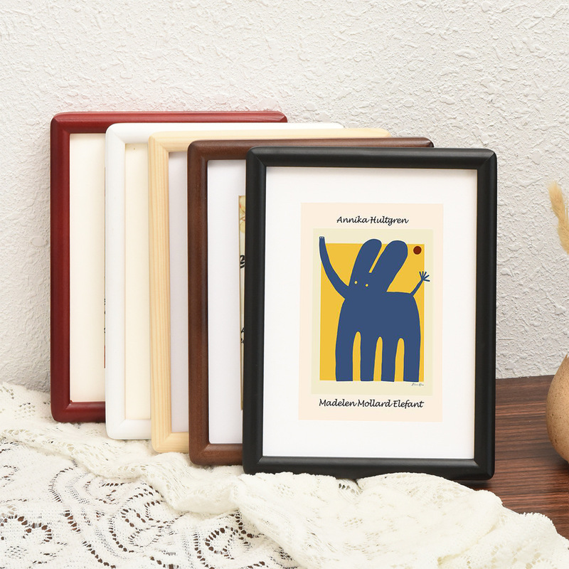 Jigsaw frame rounded arc solid wood photo frame 6 inch table photo mounting 14 20 inch 4K wall decorative painting frame