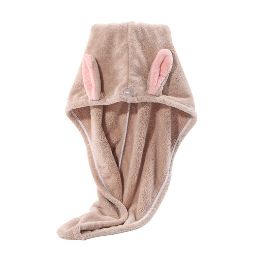 Strong water-absorbent thickened dry hair cap household products soft dry hair towel to wash hair women's shampoo shower cap wrap turban