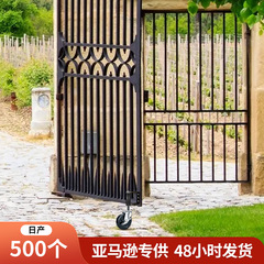 Wear-resistant gate spring shock-absorbing wheel, industrial heavy-duty universal wheel with brake, load-bearing solid 4-inch 5-inch caster