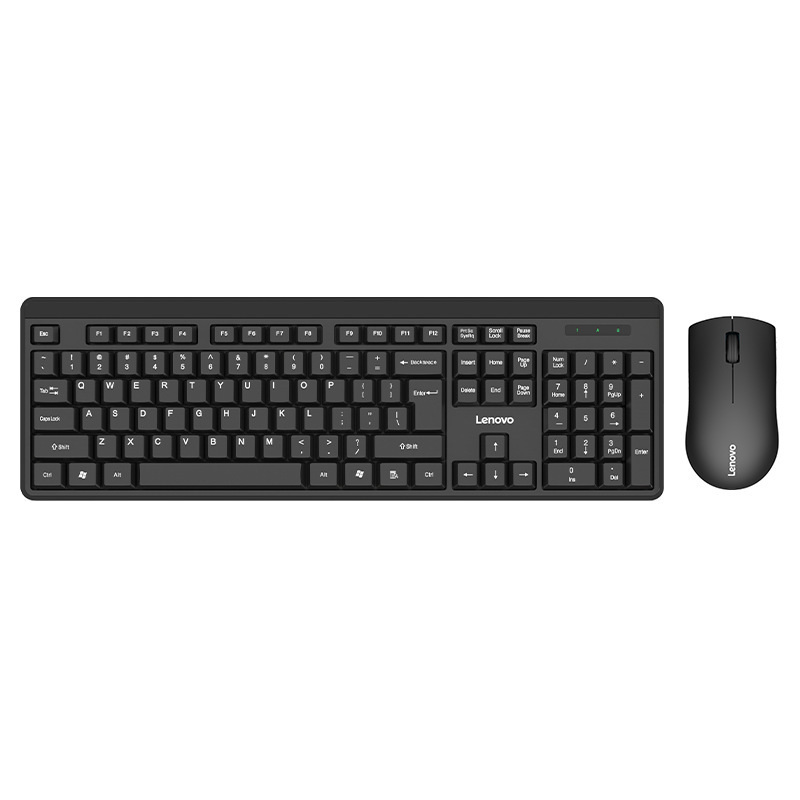 Lenovo 2.4G ワイヤレス キーボードとマウス セット人間工学に基づいたデザイン オフィス ホーム デスクトップ ノートブック バッテリー|undefined