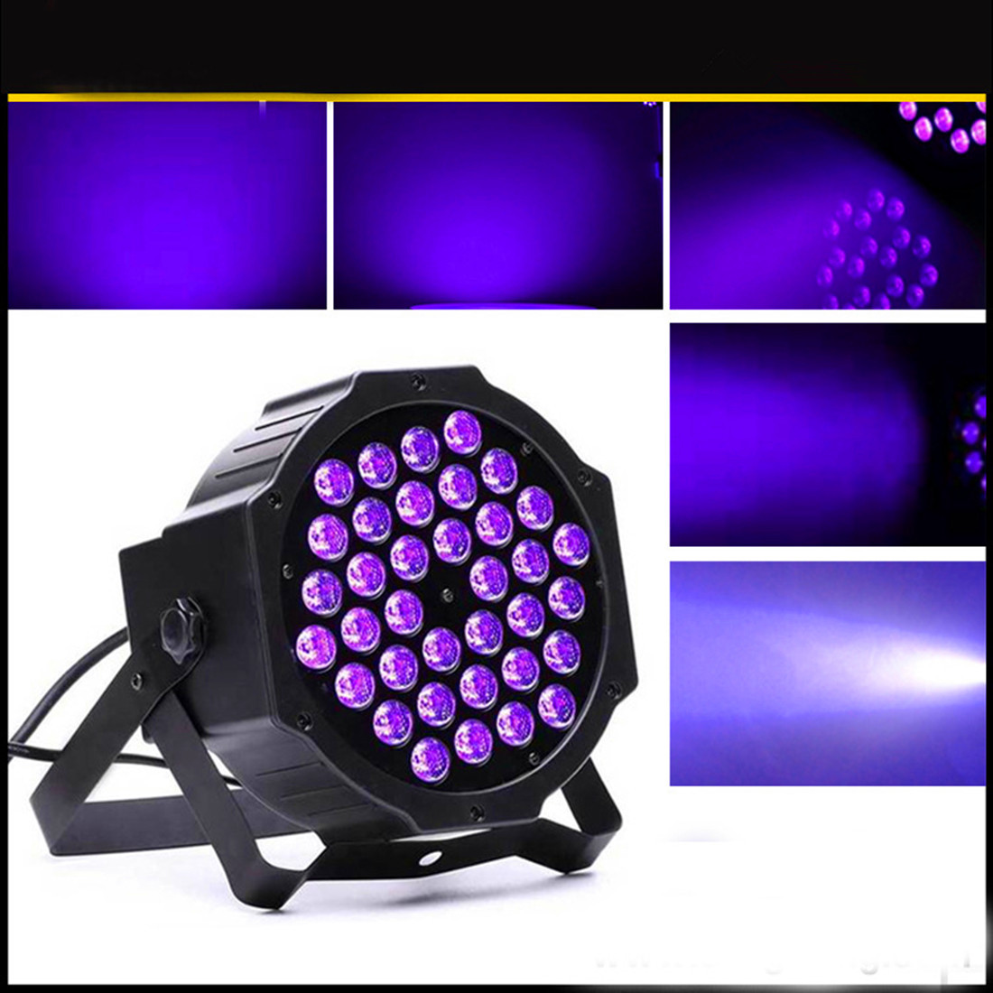 LED par luz UV púrpura par luz 12par Barra de luz púrpura teñido decoración de fondo etapa luz láser